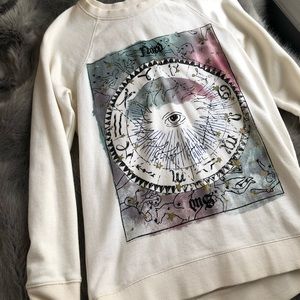 LA Hearts Long Crewneck